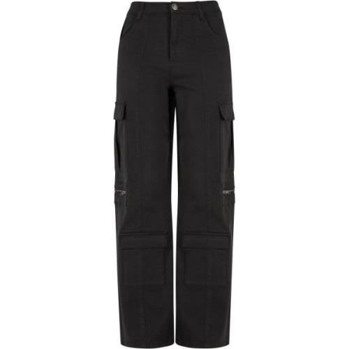 Urban Classics Dames utility twill stretch losse cargo broek