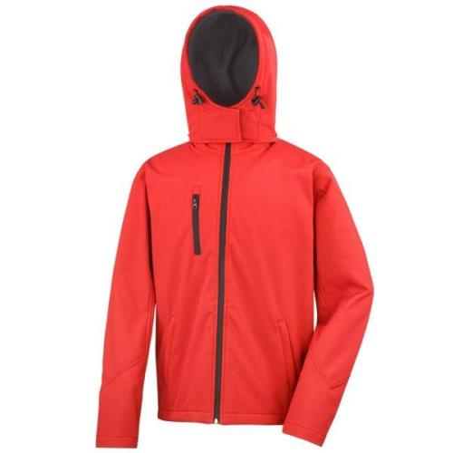 Result Core mens lite hooded softshell jacket