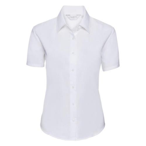 Russell Athletic Collectie dames korte mouw easy care oxford shirt