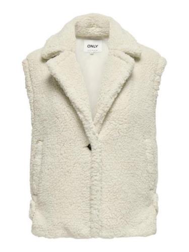 Only Onlwilma teddy waistcoat cs otw off-white