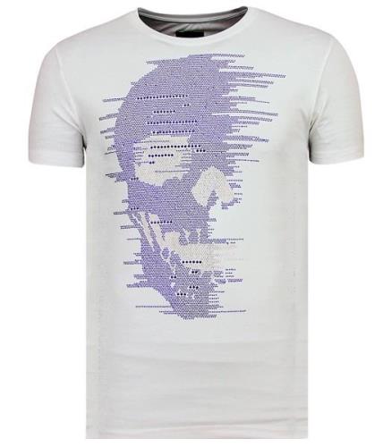 Local Fanatic Skull glitter zomer t-shirt