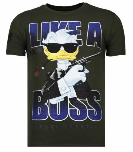 Local Fanatic Like a boss rhinestone t-shirt