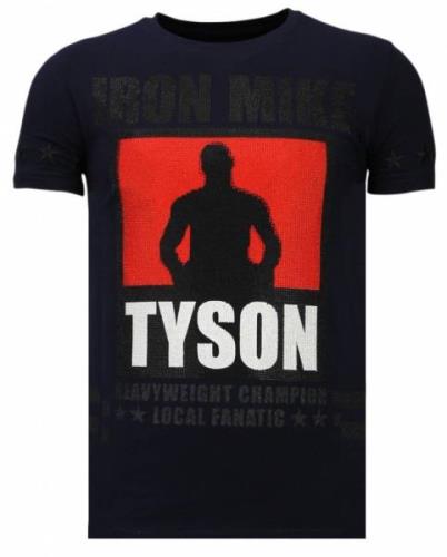 Local Fanatic Iron mike tyson rhinestone t-shirt