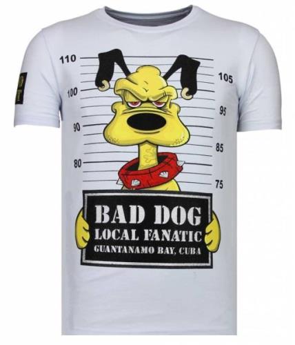 Local Fanatic Bad dog rhinestone t-shirt