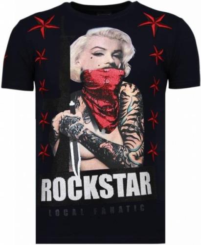 Local Fanatic Marilyn rockstar rhinestone t-shirt