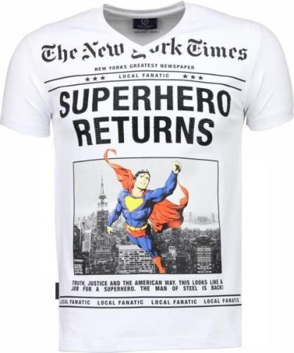 Local Fanatic Superhero returns t-shirt