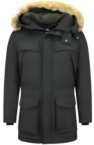 Enos Lange parka jas met bontkraag - Winterjas