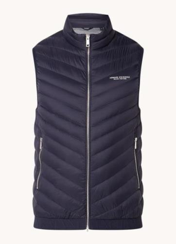 Armani Exchange Gewatteerde bodywarmer met donsvulling en ritszakken