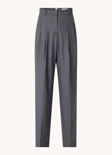 The Frankie Shop Gelso high waist straight fit pantalon in wolblend