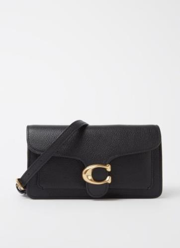 Coach Tabby clutch van leer met afneembare schouderriem