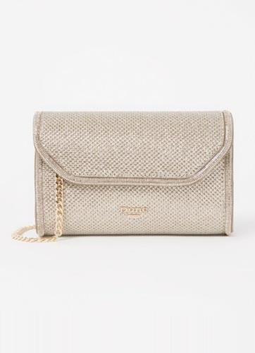 Dune London Bellini clutch met logo