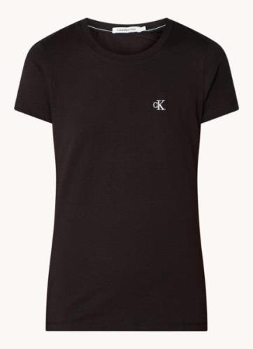 Calvin Klein T-shirt met logoborduring