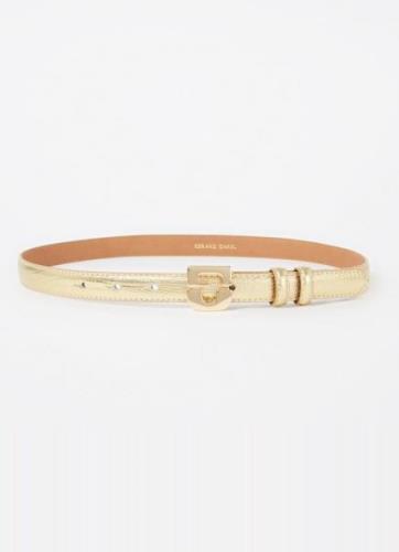 Gerard Darel Mini Lauren riem van leer met metallic finish