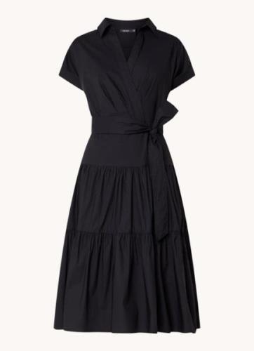 Ralph Lauren Midi jurk met strikceintuur