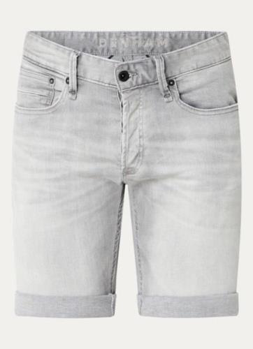 Denham Razor slim fit korte broek van denim met gekleurde wassing