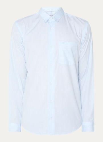 Calvin Klein Poplin regular fit overhemd met streepprint