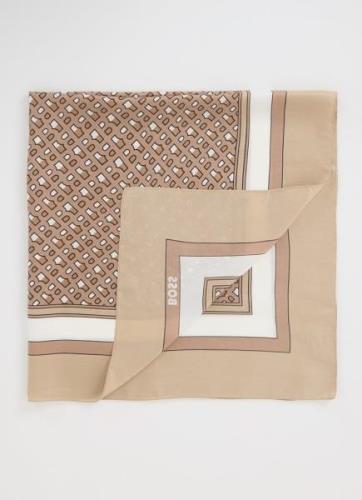 HUGO BOSS Lain sjaal van zijde 90 x 90 cm