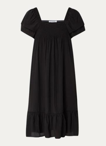 Co'Couture Sunrise mini jurk met smockwerk en steekzakken
