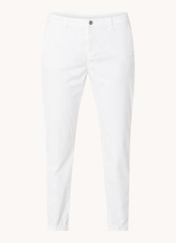 MAC Jeans Mid waist slim fit cropped chino met steekzakken en stretch