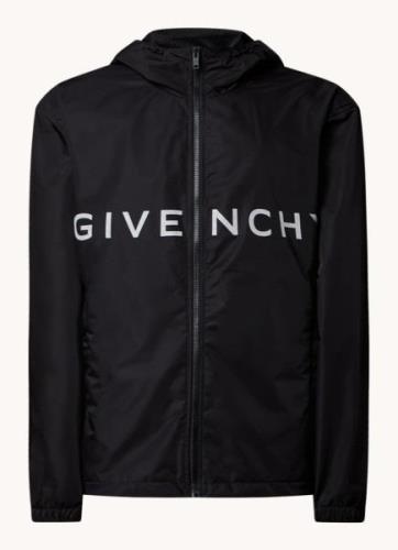 Givenchy Windjack met logoprint en steekzakken