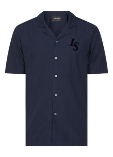 Lyle & Scott Regular fit overhemd in linnenblend met streepprint en lo...