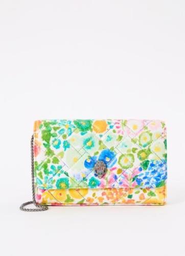 Kurt Geiger Kensington crossbodytas van leer met bloemenprint