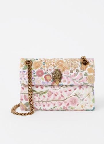 Kurt Geiger Kensington Mini schoudertas van leer met bloemenprint