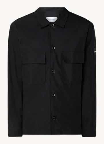 Calvin Klein Regular fit overshirt met borstzakken