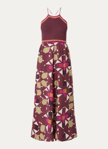 ba&sh Amina maxi jurk in lyocellblend met print