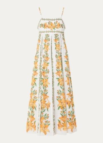 Farm Rio Maxi jurk met bloemenprint en spaghettibandjes