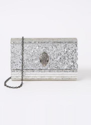 Kurt Geiger Eagle clutch met metallic finish