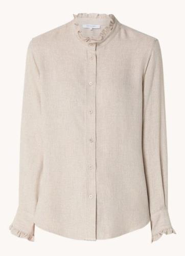 Gerard Darel Bettina blouse met lurex en opstaande kraag