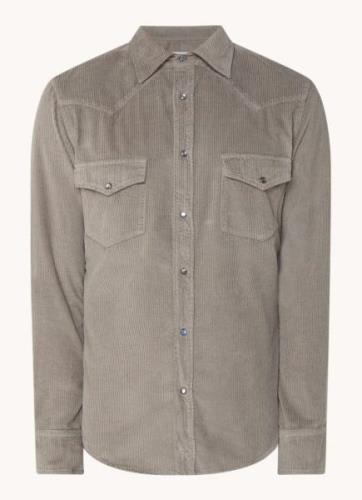 Jacob Cohën Regular fit overshirt van corduroy met borstzakken