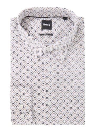 HUGO BOSS Roan slim fit overhemd met print