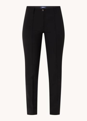 Gardeur Hose mid waist slim fit pantalon met persplooi