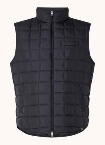 Boggi Milano Castello gewatteerde bodywarmer van donsvulling en steekz...