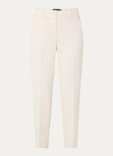 Claudia Sträter High waist straight fit pantalon met steekzakken