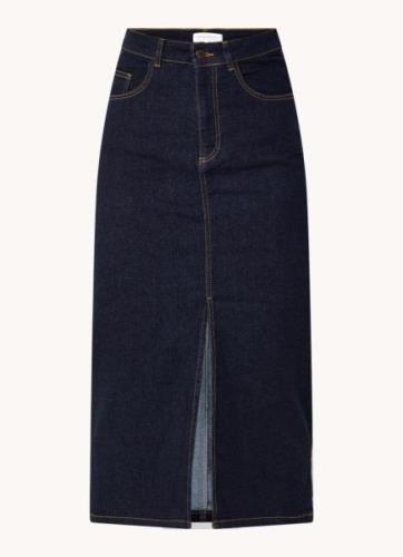 Josephine & Co Angelique midi rok van denim met split