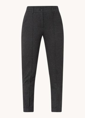 OPUS Melina high waist slim fit pantalon met persplooi