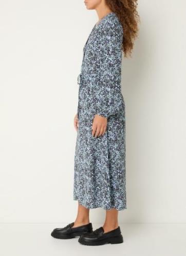 Marc O'Polo Denim Midi jurk met print en V-hals