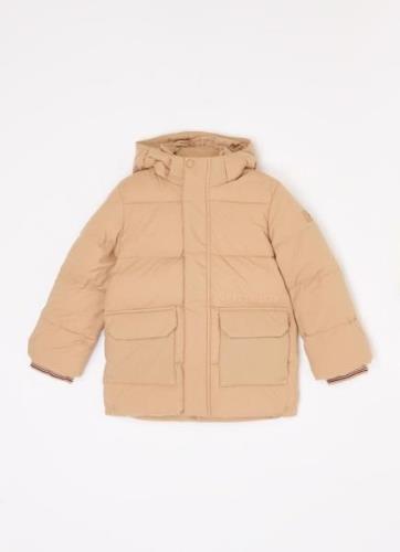 Tommy Hilfiger Puffer jack met logo en capuchon