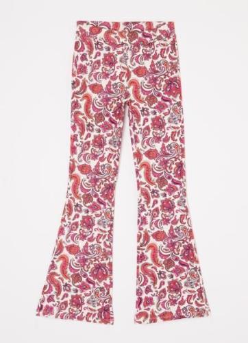 NIK&NIK Flared fit legging met paisley print