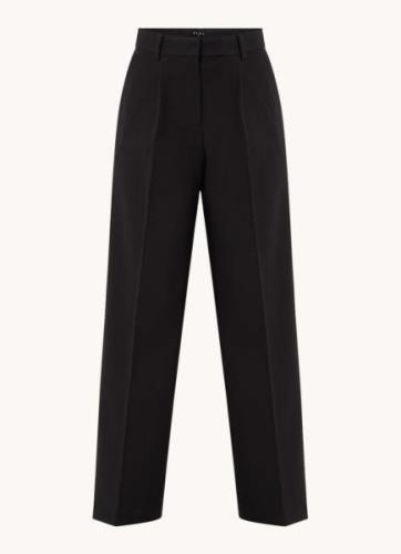 OLAF High waist wide fit pantalon met steekzakken