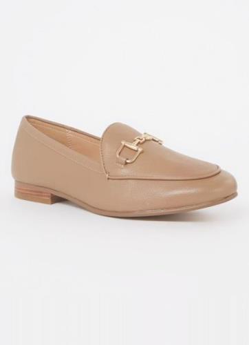 Dune London Glair loafer van leer met horsebit