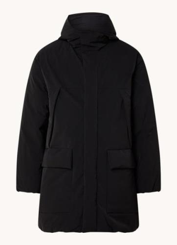 HUGO BOSS Mande parka met capuchon en klepzakken