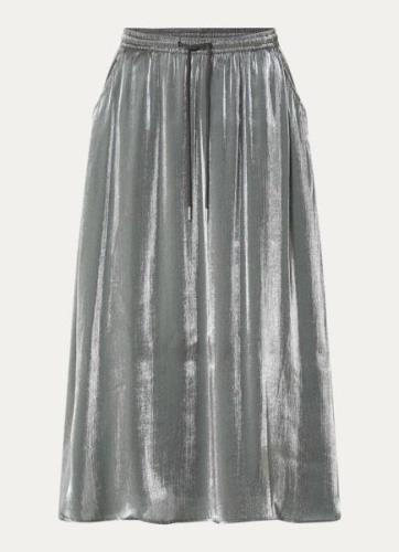 10DAYS Midi rok met metallic finish