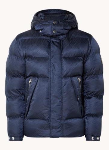 HUGO BOSS H-Corbinian puffer jack met afneembare capuchon en logoprint