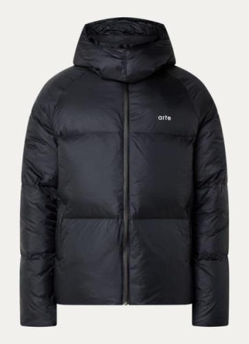 Arte Antwerp Puffer jack met donsvulling en afneembare capuchon