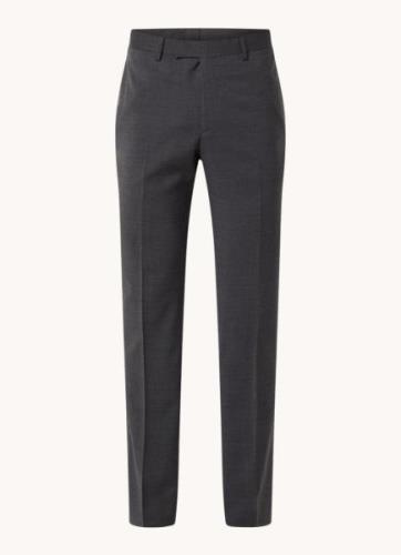 Sandro Slim fit pantalon van scheerwol met steekzakken