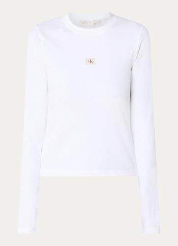 Calvin Klein Ribgebreide top met logo